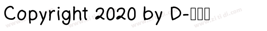 Copyright 2020 by D字体转换
